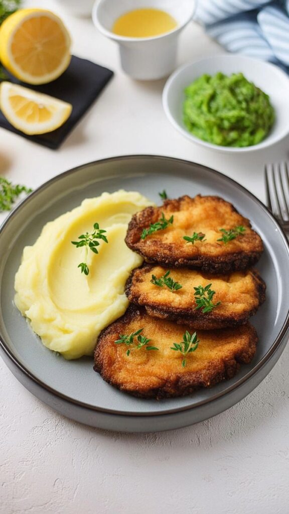 Slice the aubergines, stuff them and bread them! The stringy heart will conquer you