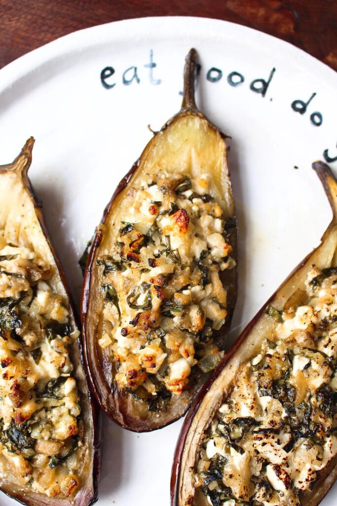 Stuffed aubergines 