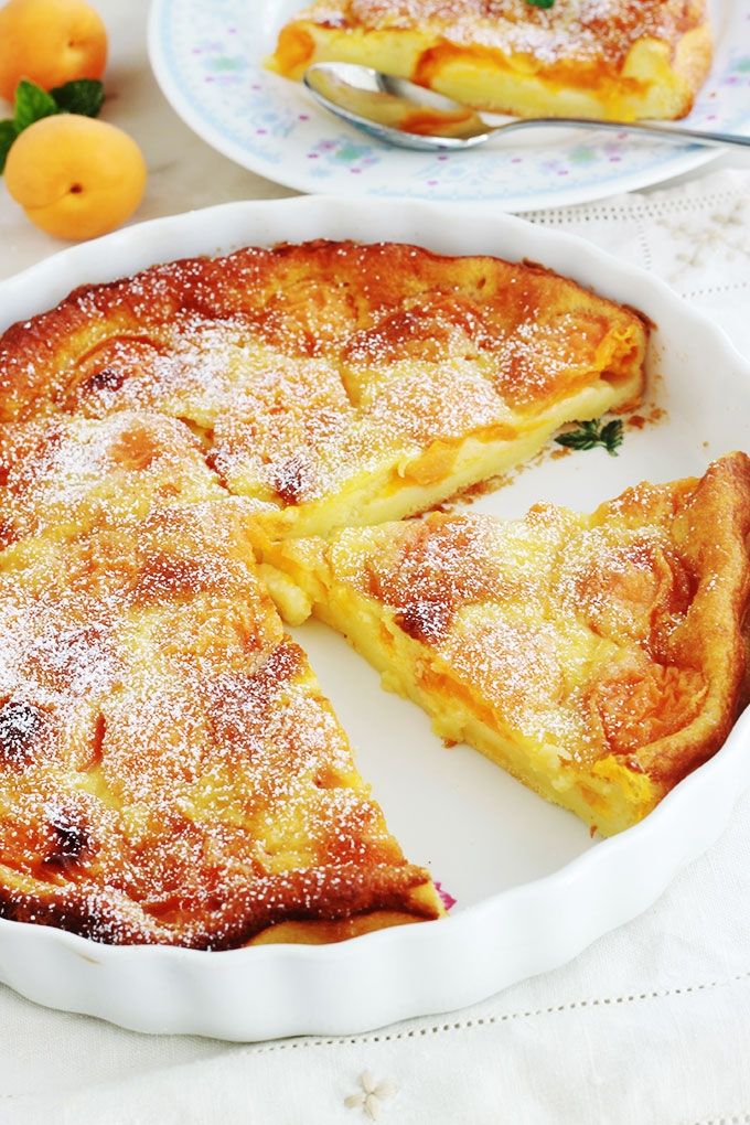 Apricot clafoutis