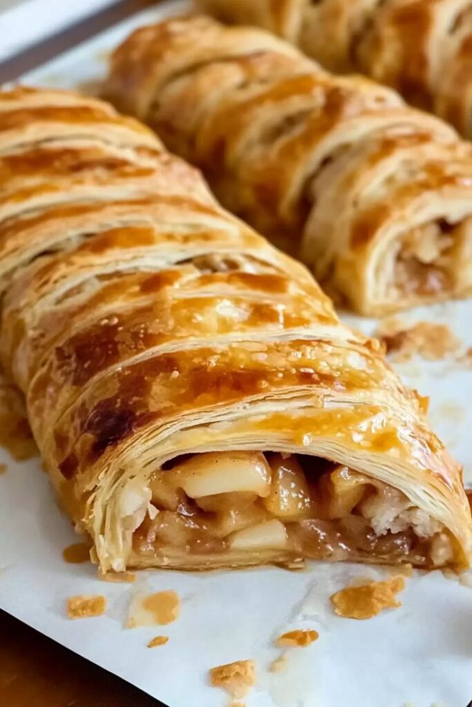 Apple Strudel in Puff Pastry