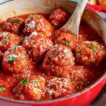 Pizzaiola-style stewed meatballs