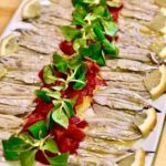 Anchovies marinated in lemon