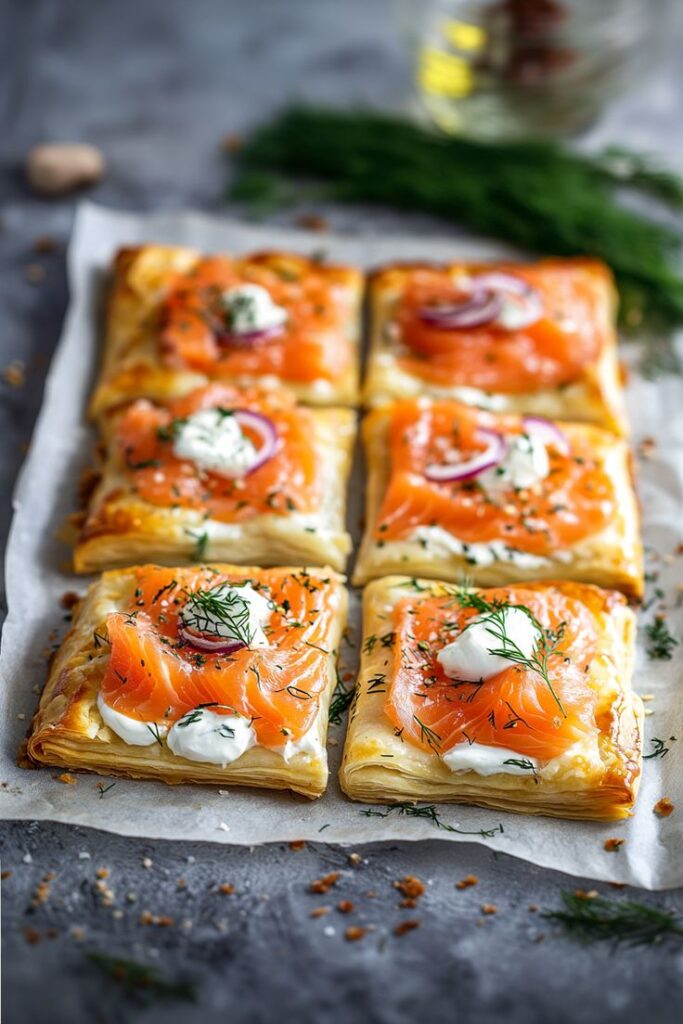 Salmon and Cheese Puff Pastries: A Simple and Delicious Recipe