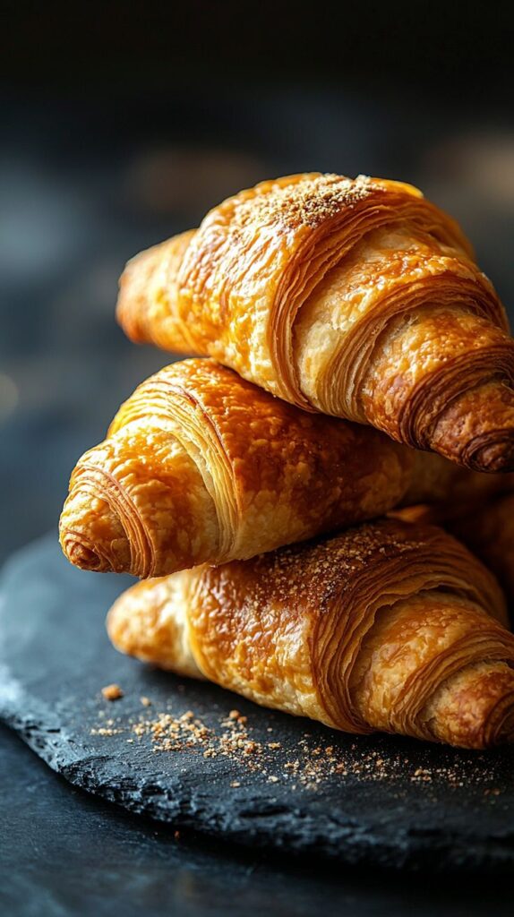Soft and light croissants