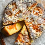 Soft plumcake with ricotta and apricots