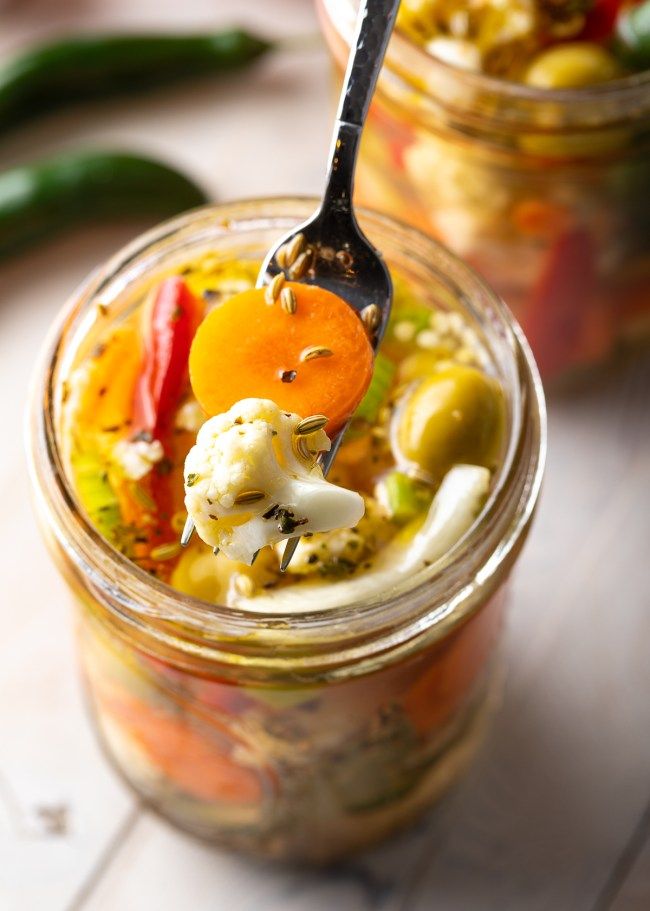 Homemade Fresh Vegetable Giardiniera