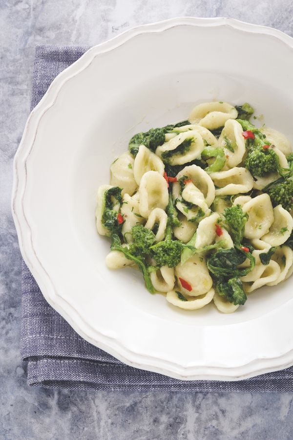 Orecchiette with turnip tops