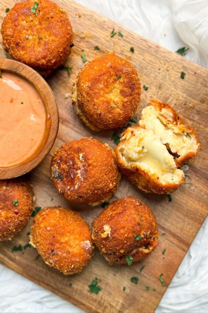 Crispy Mashed Potato and Cheese Balls
