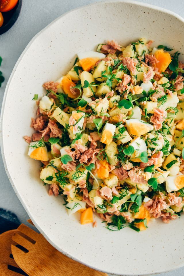 Potato Salad with Eggs and Tuna