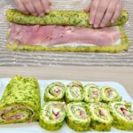 Stuffed zucchini roll