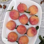 Fake sweet peaches scented with alchermes