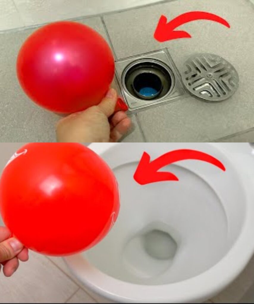 Simply place a balloon in the shower drain to solve this annoying problem.