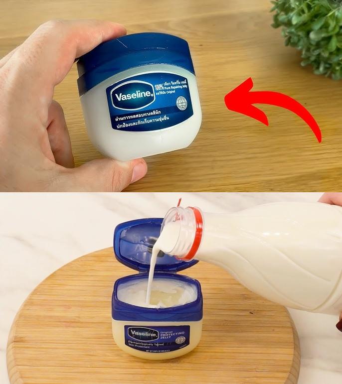 Mix milk with Vaseline…and prepare to be surprised!