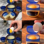Have you ever thought about mixing eggs with Vaseline?