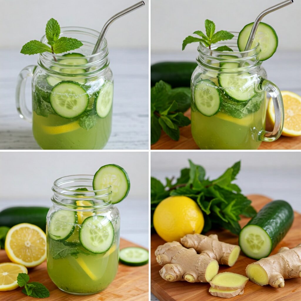 Cucumber, ginger, mint, lemon, water: Here’s how to prepare it
