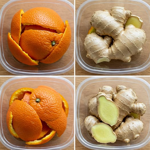 Don’t throw away the orange peels. Combine them with ginger; it’s really powerful.