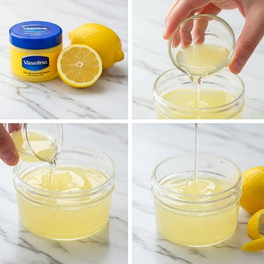 Vaseline and lemon: For a face without wrinkles or spots