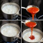 Pour a tomato into boiling milk: I don’t buy it in stores anymore. Only 3 ingredients