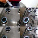How to clear clogged stove nozzles and improve the flame?