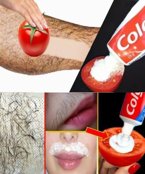 No more shaving! Significantly reduce facial and body hair with tomatoes