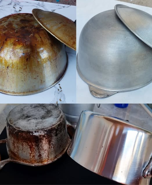 How to make a burnt pan shine again in 5 minutes – The two secret ingredients