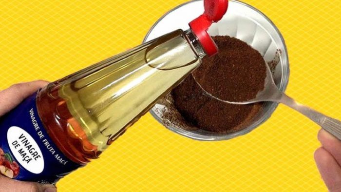 Rate this recipe: Coffee and vinegar mixture for wrinkles, blackheads and skin
