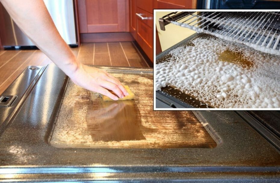 Kitchen hacks: How to clean greasy double glazing on your oven in minutes.