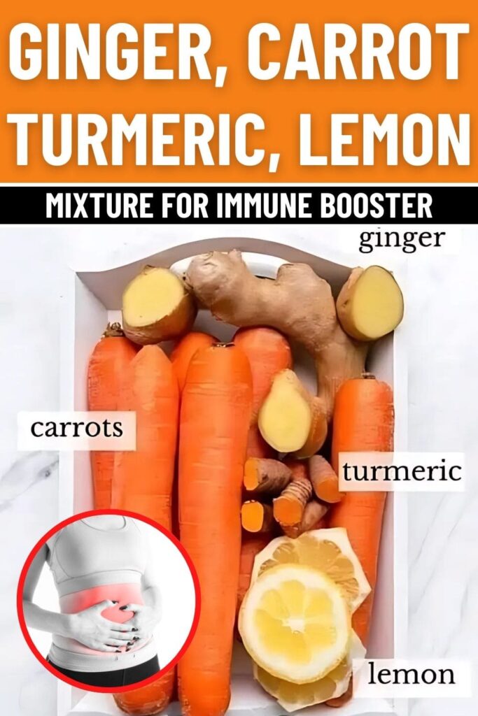 The Immune-Boosting Power of Ginger, Carrot, Turmeric, and Lemon