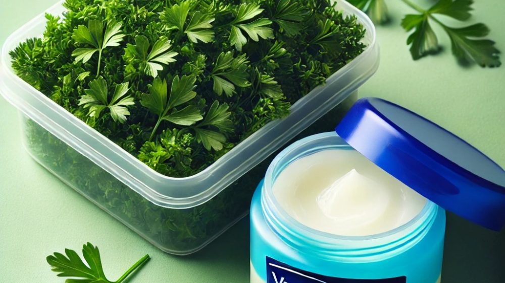 Mix parsley and petroleum jelly: If only I had known this sooner