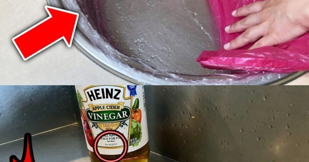 Throw 1 plastic bag down the sink drain – because many people do it