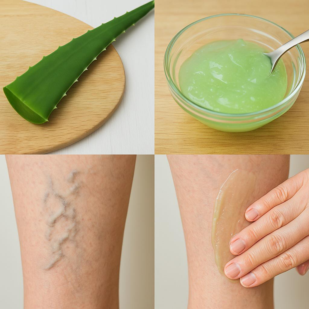 Say goodbye to varicose veins and heavy legs with just this: 100% effective aloe vera leaf