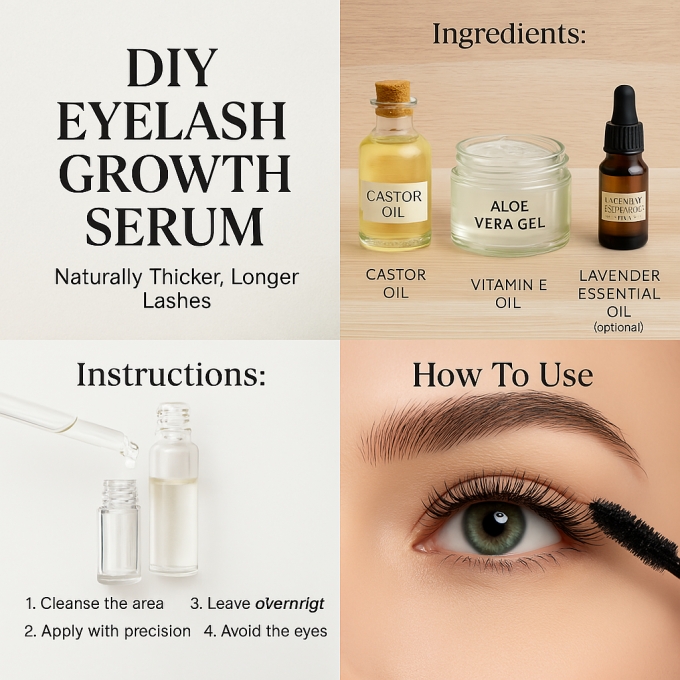 DIY Eyelash Growth Serum: Naturally Thicker, Longer Lashes