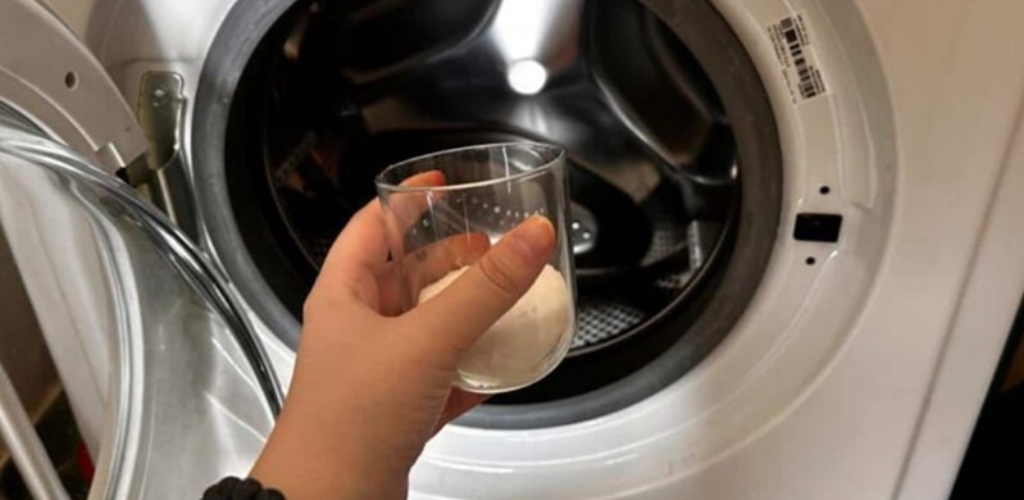 Washing machine, with the glass trick you save a lot of money at the end of the month